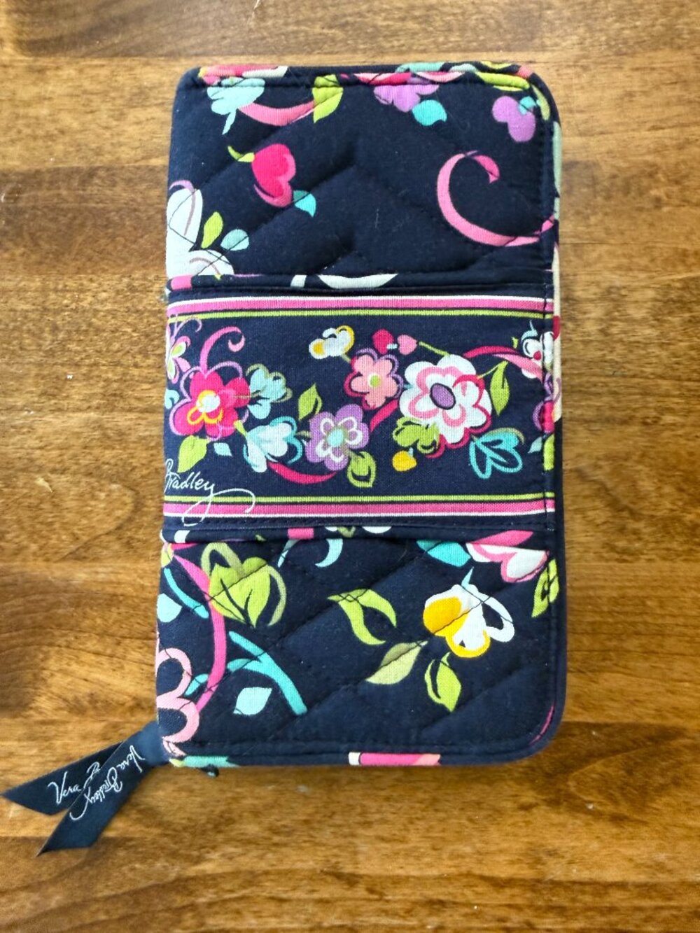 Vera Bradley Zip Around Accordion Wallet, Retired "Ribbons" Pattern, NWOT - Picture 2 of 16
